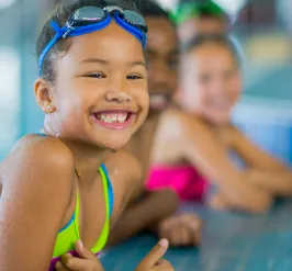 kids learning water safety